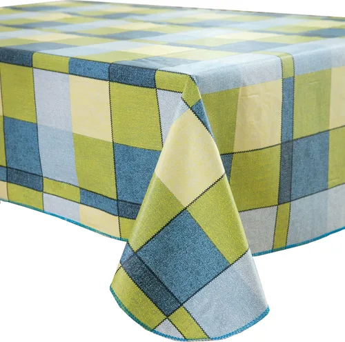Miniatura 27 de Pioggia Mantel de vinilo con parte trasera de franela, impermeable, a prueba de aceite, mantel de PVC, cubierta de mesa de plástico lavable a prueba