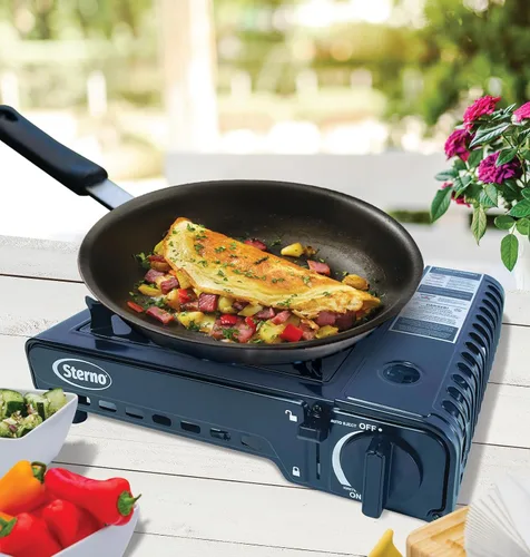 Miniatura 3 de Sterno Portable Butane Stove - 9K/10K BTU Single Burner Stove, Outdoor & Indoor Use Butane Gas Burner with Carrying Case - Camping Cooktop for