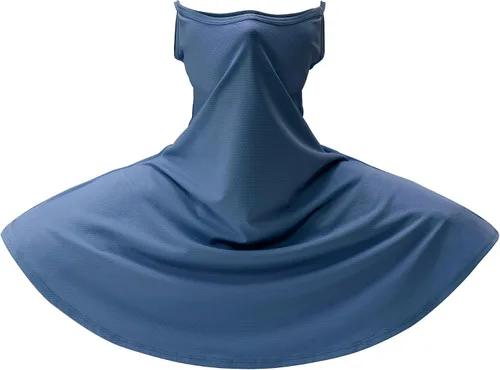 Miniatura 6 de Obacle Máscara facial con polaina para el cuello con cintas elásticas para las orejas para hombres y mujeres para protección solar