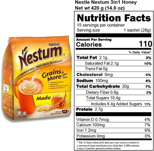 Miniatura 4 de Nestle Nestum All Family - Bebida instantánea 3 en 1 con leche de cereales y paquete de 1 paquete de bocadillos (Milo o Koko Krunch, 1.06 onzas)