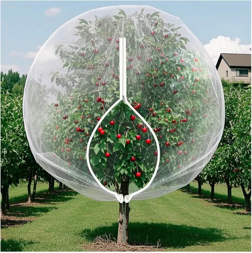 Miniatura 11 de 3 piezas de malla de barrera para plantas, malla de barrera para plantas, redes de pájaros, bolsas de barrera para verduras, frutas, bolsas
