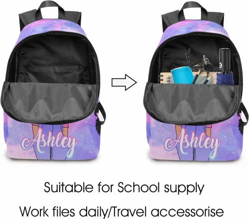 Miniatura 112 de Texto personalizado Elefante desgaste gafas mochila mochila mochila casual Daypack bolsa para mamá niñas, color86-4, Mochilas Daypack