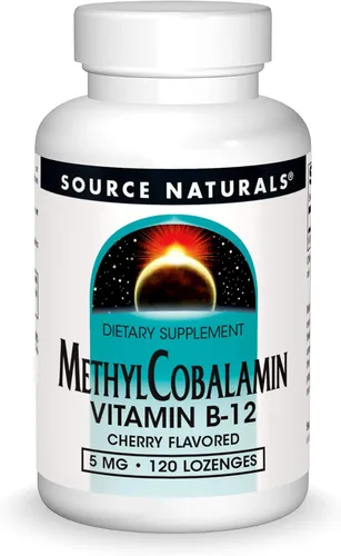Miniatura 7 de Source Naturals Metilcobalamina Vitamina B-12 - Sabor a Cereza -5mg - 30 Pastillas