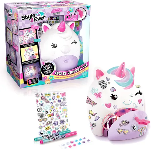 Canal Toys Style for Ever-Lampe - Figura de unicornio y cajón Secret-OFG 301, color blanco