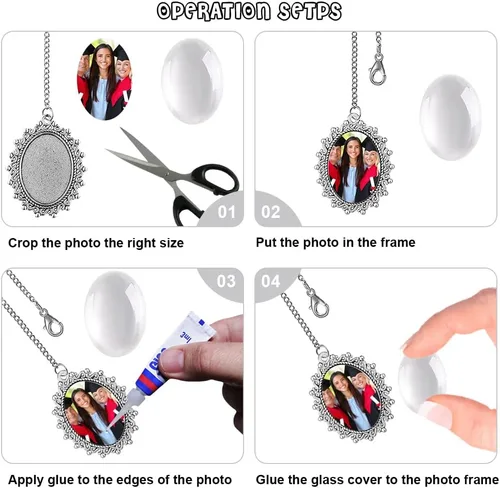 Miniatura 4 de Dije de foto de tapa de graduación, 4 piezas de regalo universitario de clase 2023, borla de graduación personalizada, colgante conmemorativo