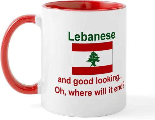 Miniatura 50 de CafePress #1 - Taza de café de cerámica libanesa de 11 oz (11.0 fl oz)