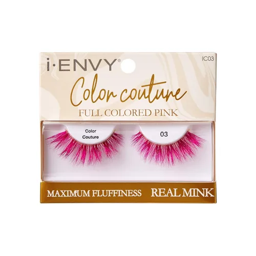 Miniatura 11 de iENVY - Pestañas postizas de imitación de visón de color, pestañas de colores mixtos, máxima esponjosidad y volumen, pestañas postizas (rosa tintado)