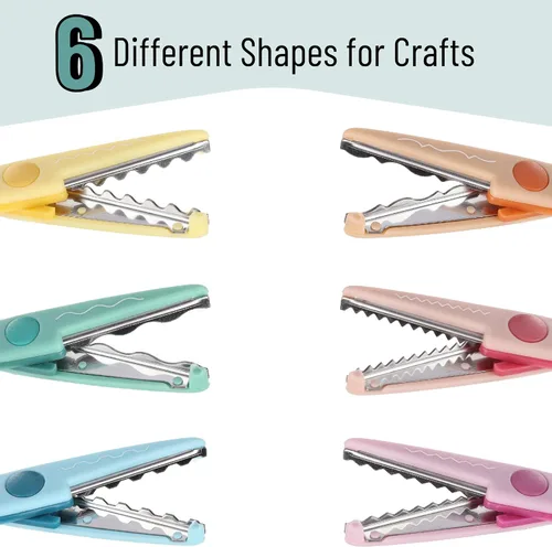 Miniatura 3 de Mr. Pen Tijeras para manualidades, borde decorativo, paquete de 6, zigzag, álbum de recortes, elegante, patrón, diseño