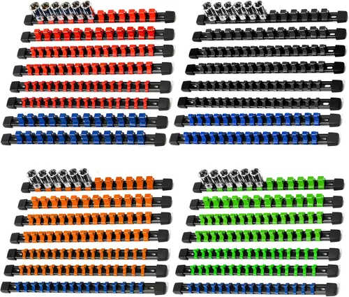 Miniatura 37 de Reniteco Organizador de Enchufes ABS - Juego de Soportes de Enchufes Gris, Juego de 12 Piezas de Soportes de Enchufes de Calidad Premium 1/4