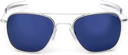 Miniatura 2 de Randolph USA - Lentes de sol de aviador para hombre o mujer, cromo mate, clásicos, polarizados y no polarizados con protección UV
