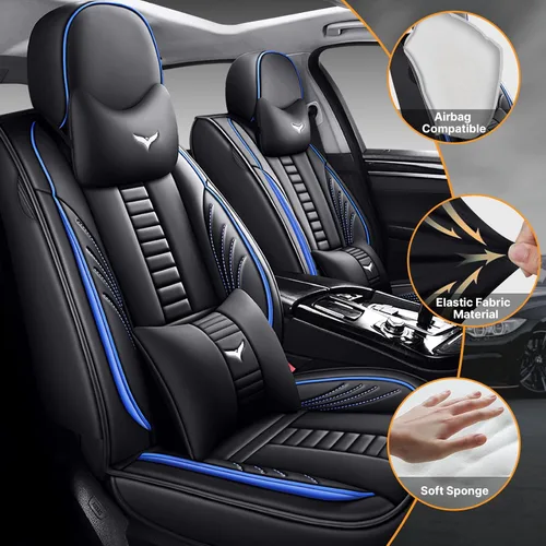 Miniatura 2 de Juego completo de fundas de asiento de automóvil de ajuste universal para Honda Accord Plug-in Hybrid 2014, juegos interiores de automóvil de piel