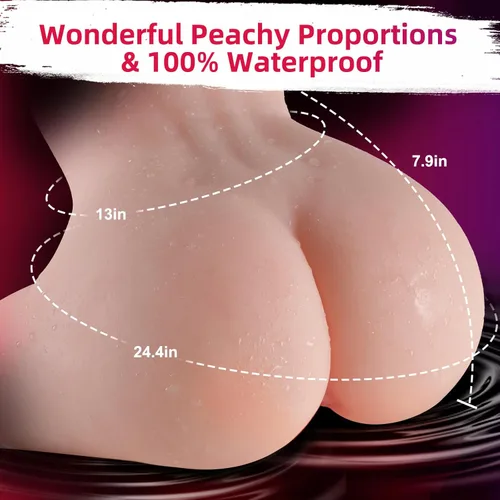 Miniatura 6 de Masturbador masculino Juguetes sexuales masculinos para hombres, muñecas sexuales – 9 vibraciones de bolsillo coño 2 agujeros realista muñeca sexual