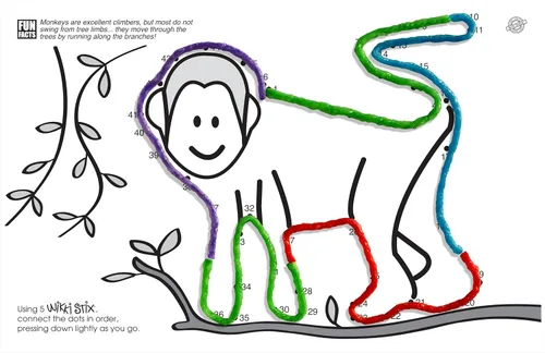 Miniatura 6 de WikkiStix Paquete de Actividad Animal - Incluye 12 Animales del Zoológico con Actividad Práctica y Dato Divertido en Cada Uno, ¡Hecho en los Estados
