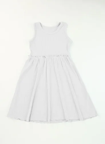 Miniatura 5 de blibean Vestido de verano sin mangas para niñas, trajes cómodos talla 4-13 años