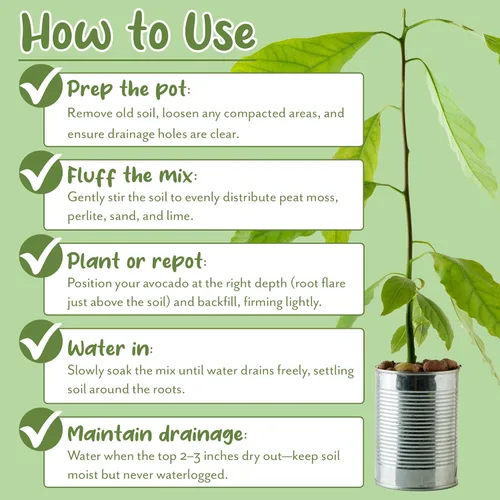Miniatura 7 de Soil Sunrise Mezcla de Tierra para Macetas de Árbol de Aguacate (12 Cuartos) para Germinar, Cultivar y Trasplantar Plantas de Aguacate