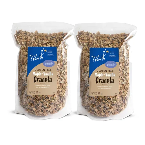 Miniatura 13 de True North Granola - Granola de vainilla de arce sin gluten, baja en carbohidratos, sin nueces y sin OMG, bolsa a granel, 3 libras
