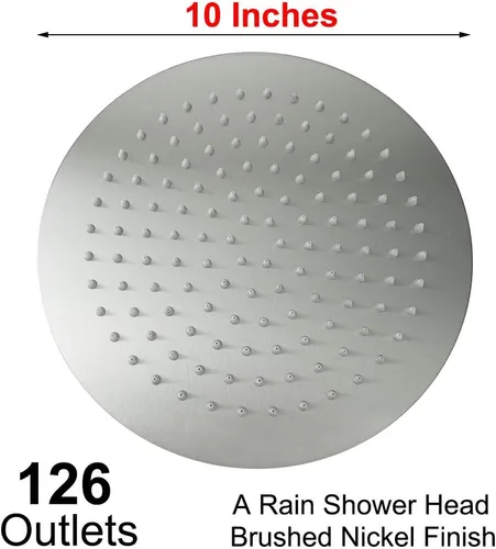 Miniatura 2 de NearMoon Cabezal de ducha de lluvia, diseño ultrafino - aumento de presión, experiencia impresionante, lluvia de alto flujo, acero inoxidable