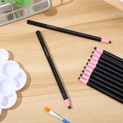 Miniatura 8 de NUOBESTY Pelar, 1 caja de lápiz de grasa negro para despegar y quitar, rotulador de porcelana, rotulador multiusos para tienda del hogar, 6.9 x 2.2