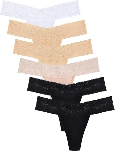 Lace Thongs for Women Thong Underwear Women Lace Panties Women Underwear Cotton Thongs for Women Pack