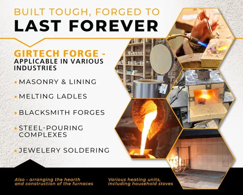 Miniatura 4 de Forge Ladrillos Refractarios de Servicio Pesado 3200F - Paquete de 1 Ladrillo Refractario Duro para Mampostería, Horno Aislante, Hoguera, Estufa