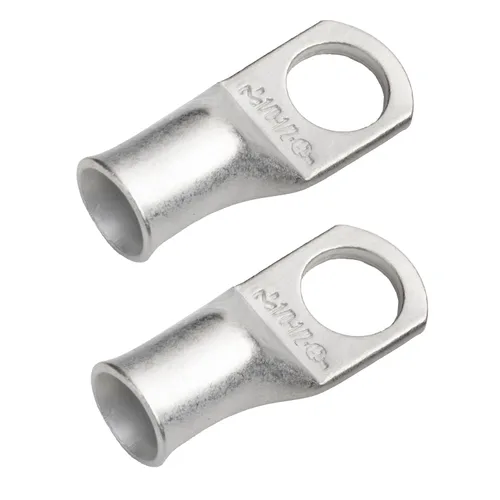 Miniatura 197 de SELTERM 5 piezas terminales de cable de cobre estañado 1/0 AWG perno de 1/2", extremos de cable de batería, terminales de anillo, conectores