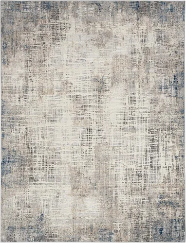 Miniatura 4 de Calvin Klein CK022 Infinity Abstract Blue Multicolor 9 x 12 pies, fácil de limpiar, no se desprende, para dormitorio, sala de estar, comedor, cocina