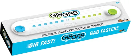 Fat Brain Toys GibGab - Juego de trivia de ritmo rápido para fiesta para niños y adultos, para 2 jugadores