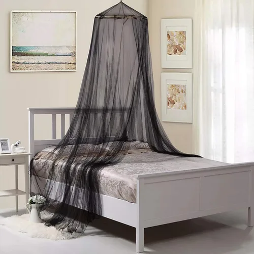 Miniatura 4 de AIFUSI Mosquitera para cama, cama King Size Canopy cortina colgante, aro, redondo de princesa, toldo transparente para cama para todos los niños