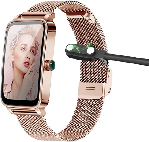Compatible con el cargador de reloj inteligente BOCLOUD, cable de carga USB magnético Lamshaw compatible con BOCLOUD Smart Watch de 1.45 Negro