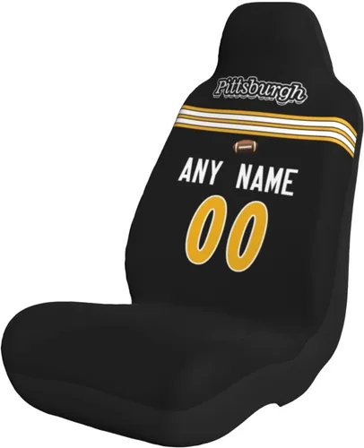 Miniatura 31 de Fundas de asiento de coche de fútbol personalizadas, accesorios personalizados para automóvil, regalos de Arizona con nombre y número, funda