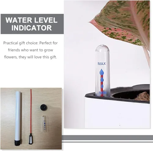 Miniatura 2 de YARNOW Medidores de agua para jardinería, hidropónicos, recordatorio de hidroponía, medidor de escasez, plantas, sonda de invernadero, nivel de flor