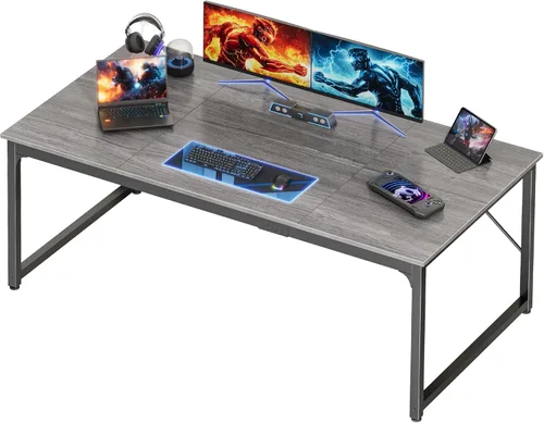 Miniatura 22 de PRAISUN Escritorio de 40 x 24 Pulgadas con Escritorio Más Profundo, Escritorio para Computadora de Oficina de Juegos, para Trabajo, Estudio, Negro