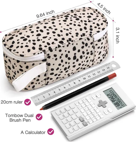 Miniatura 4 de Jcocylse Estuche para Lápices de Gran Capacidad, Estuche Portátil para Lápices, Bolsa para Suministros Escolares para Estudiantes Universitarios