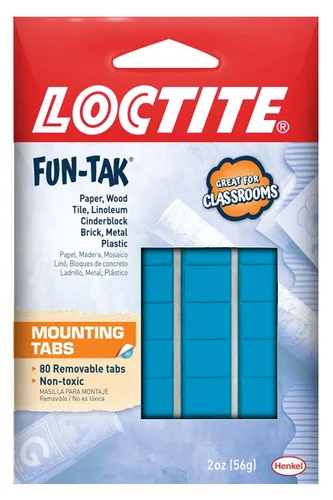 Miniatura 9 de Loctite 1865809 Fun-Tak Pestañas de montaje, 2 onzas, azul (paquete de 12)