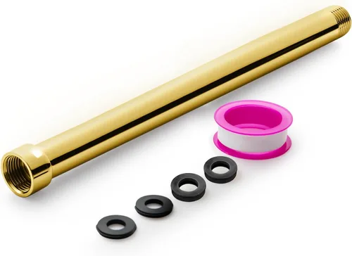 Miniatura 16 de OFFO Brazo de extensión de cabezal de ducha, extensión de brazo de ducha, extensor de cabezal de ducha hecho de acero inoxidable 304, extensión