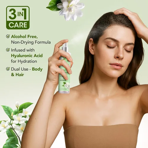 Miniatura 3 de Botanic Hearth Wild Jasmine - Perfume para el cabello para mujeres y perfume corporal en espray de 3.4 onzas líquidas, sin alcohol, hidratante