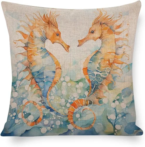 Miniatura 16 de Fundas de almohada coloridas con diseño de grupo de pájaros en un árbol, fundas de almohada frescas con pintura al óleo de pájaros en rama de árbol