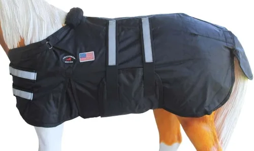 Miniatura 2 de 32-36 (pequeño) 1680D Miniatura Weanling Donkey Pony Horse Foal Manta de invierno 519TS01BK