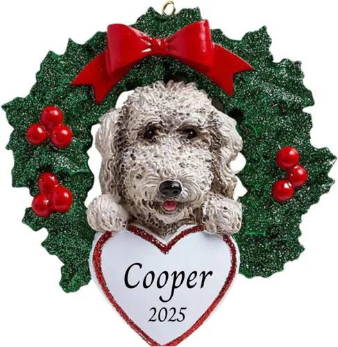 Miniatura 15 de Adornos personalizados para árbol de Navidad 2025 para mascotas, Chihuahua con corona, recuerdo para los amantes de los perros de los cachorros