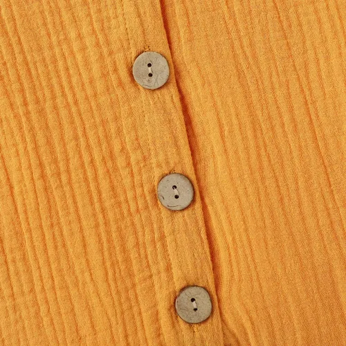 Miniatura 5 de Mameluco de algodón y lino para bebés, recién nacidos, para verano, sin mangas, conjunto de ropa