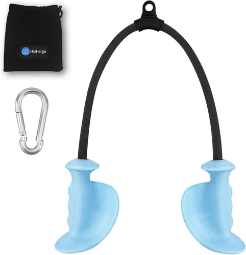 Miniatura 11 de HXD-ERGO Cuerda de tríceps con asas ergonómicas, cuerda de jalón de tríceps de 36 pulgadas para máquina de cable, sistema de polea, accesorio