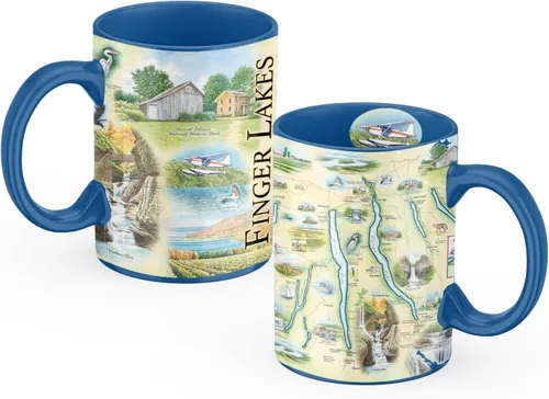 Miniatura 21 de Xplorer Maps Boston Map Taza de cerámica (16 onzas) – Taza de café sin BPA para bebidas calientes y frías – perfecta para oficina, hogar o regalo