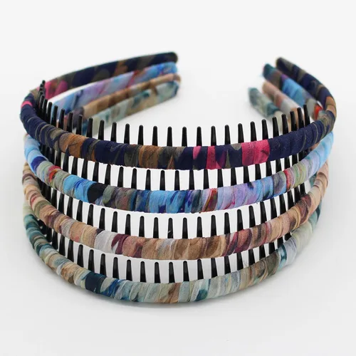 Miniatura 28 de JOBAND Diadema de Aro con Púas Multicolor, Diadema con Peine, Accesorios para el Cabello Suave y Cómodo, Antideslizante para Mujeres/Niñas