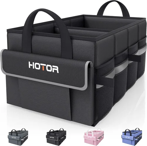 Miniatura 5 de HOTOR Organizador de maletero, organizador de automóvil con 5 bolsillos, organizador de maletero para SUV, sedán y camioneta, organización
