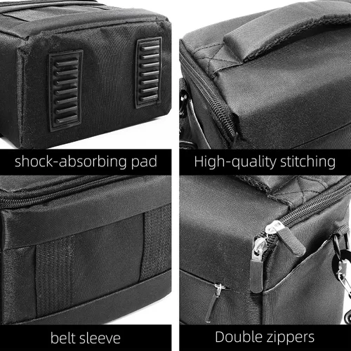 Miniatura 6 de Bolsa compacta para cámara: elegante, a prueba de golpes, versátil funda de hombro para hombres y mujeres DSLR, sin espejo y cámaras digitales