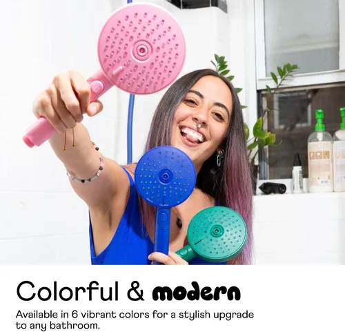 Miniatura 2 de Sproos - Cabezal de ducha de mano, sistema de filtración de alto rendimiento para cabello y piel más saludables, manguera extra larga de 70 Moonlight