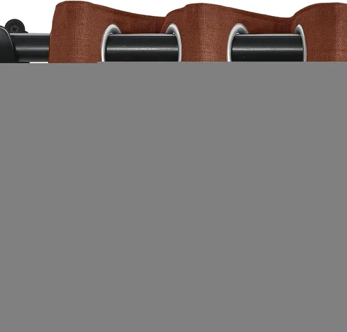 Miniatura 78 de Fcosie Cortinas opacas de lino 100 % opacas de 50 pulgadas de ancho x 63 pulgadas de largo, paneles de cortina con ojales para sala de estar