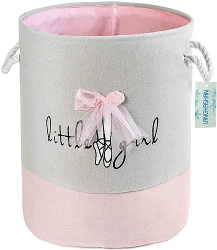 Miniatura 12 de Cesta de Ropa de Lona Plegable Organizador Cesta de Almacenamiento para Niños y Niñas Cesto de Ropa Sucia Contenedores de Juguetes Cestas de Regalo