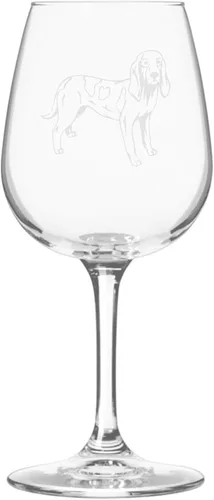 Miniatura 451 de Copa de vino de 12.75 onzas con diseño de perro grabado