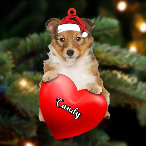 Miniatura 115 de Adornos de Navidad personalizados para perros, nombre personalizado, adorno de Malamute de Alaska, adornos acrílicos, regalos de Navidad, amantes